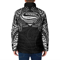 Super Samoan Traditional Tribal Art Tattoos Padded Jacket Black Color LT03 - Polynesian Pride