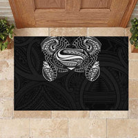Super Samoan Traditional Tribal Art Tattoos Rubber Doormat Black Color LT03 Black - Polynesian Pride