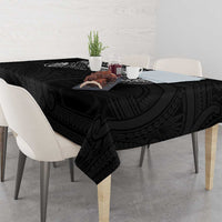Super Samoan Traditional Tribal Art Tattoos Tablecloth Black Color LT03 - Polynesian Pride