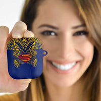 Super Samoan Traditional Tribal Art Tattoos AirPods Case Blue Color LT03 Blue - Polynesian Pride