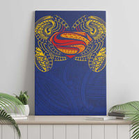 Super Samoan Traditional Tribal Art Tattoos Canvas Wall Art Blue Color LT03 - Polynesian Pride