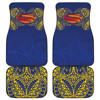 Super Samoan Traditional Tribal Art Tattoos Car Mats Blue Color LT03 - Polynesian Pride