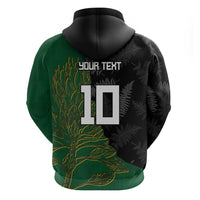Custom Aotearoa South Africa Rugby Freedom Cup Hoodie Kiwi Warriors Haka with King Protea Symbol - Polynesian Pride