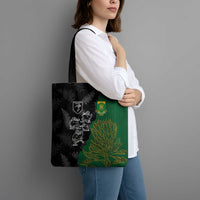 Aotearoa South Africa Rugby Freedom Cup Tote Bag Kiwi Warriors Haka with King Protea Symbol - Polynesian Pride