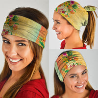Hawaiian Tropical Fruits and Plants Neck Gaiter Kakau Pattern Summer Vibe