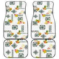 Hawaiian Quilts Car Mats Tropical Fruits and Plants