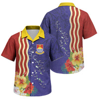 Kiribati Heritage Family Matching Summer Maxi Dress and Hawaiian Shirt Map of the Islands and Polynesia Pattern LT03 Son's Shirt Multicolor - Polynesian Pride