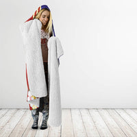 Kiribati Heritage Hooded Blanket Map of the Islands and Polynesia Pattern