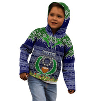 Pohnpei State Christmas Kid Hoodie Coat of Arms Beautiful Merry Xmas Snowflake LT03 - Polynesian Pride