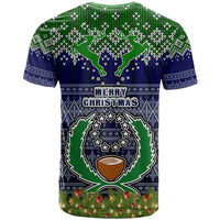 Pohnpei State Christmas T Shirt Coat of Arms Beautiful Merry Xmas Snowflake LT03 - Polynesian Pride