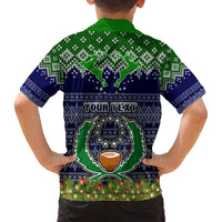 Personalised Pohnpei State Christmas Hawaiian Shirt Coat of Arms Beautiful Merry Xmas Snowflake LT03 - Polynesian Pride
