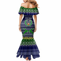 Personalised Pohnpei State Christmas Mermaid Dress Coat of Arms Beautiful Merry Xmas Snowflake LT03 - Polynesian Pride