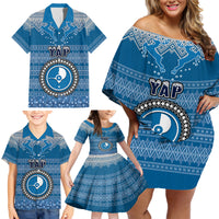 personalised-yap-christmas-family-matching-off-shoulder-short-dress-and-hawaiian-shirt-coat-of-arms-beautiful-merry-xmas-snowflake