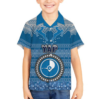 Personalised Yap Christmas Hawaiian Shirt Coat of Arms Beautiful Merry Xmas Snowflake LT03 - Polynesian Pride