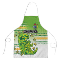 Cook Islands Va'a Race Apron Te Tatau Tattoos Sporty Style Green-White Color - Polynesian Pride