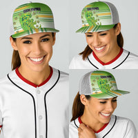 Cook Islands Va'a Race Baseball Net Cap Te Tatau Tattoos Sporty Style Green-White Color LT03 - Polynesian Pride