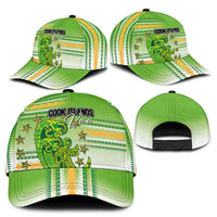 Cook Islands Va'a Race Classic Cap Te Tatau Tattoos Sporty Style Green-White Color LT03 - Polynesian Pride