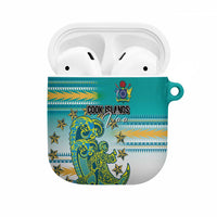 Cook Islands Va'a Race AirPods Case Te Tatau Tattoos Sporty Style Turquoise Color LT03 Turquoise - Polynesian Pride