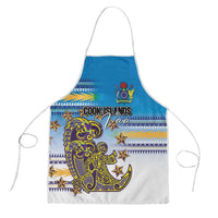 Cook Islands Va'a Race Apron Te Tatau Tattoos Sporty Style Glory Blue Color - Polynesian Pride