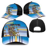 Cook Islands Va'a Race Baseball Net Cap Te Tatau Tattoos Sporty Style Glory Blue Color LT03 - Polynesian Pride