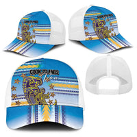 Cook Islands Va'a Race Baseball Net Cap Te Tatau Tattoos Sporty Style Glory Blue Color LT03 - Polynesian Pride