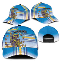 Cook Islands Va'a Race Classic Cap Te Tatau Tattoos Sporty Style Glory Blue Color LT03 - Polynesian Pride
