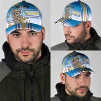 Cook Islands Va'a Race Classic Cap Te Tatau Tattoos Sporty Style Glory Blue Color LT03 - Polynesian Pride