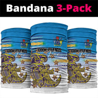 Cook Islands Va'a Race Neck Gaiter Te Tatau Tattoos Sporty Style Glory Blue Color - Polynesian Pride