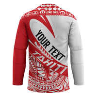Personalised Tahiti Va'a Race Hockey Jersey Polynesian Tattoos Sporty Style LT03 - Polynesian Pride