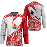 Personalised Tahiti Va'a Race Hockey Jersey Polynesian Tattoos Sporty Style LT03 - Polynesian Pride