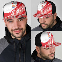 Tahiti Va'a Race Mesh Trucker Cap Polynesian Tattoos Sporty Style - Polynesian Pride