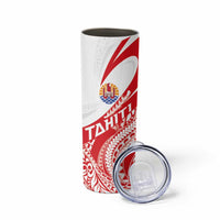 Personalised Tahiti Va'a Race Skinny Tumbler Polynesian Tattoos Sporty Style - Polynesian Pride