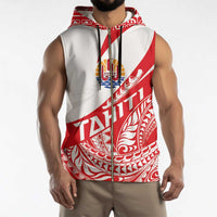 Personalised Tahiti Va'a Race Sleeveless Zip Hoodie Polynesian Tattoos Sporty Style LT03 - Polynesian Pride
