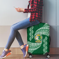 Tonga Lahaina High School Luggage Cover Traditional Ngatu and Polynesian Pattern LT03 - Polynesian Pride