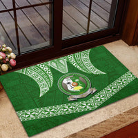 Tonga Liahona High School Rubber Doormat Traditional Ngatu and Polynesian Pattern LT03 - Polynesian Pride
