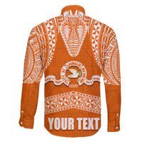 Tonga Tailulu College Family Matching Long Sleeve Bodycon Dress and Hawaiian Shirt Traditional Ngatu and Polynesian Pattern LT03 - Polynesian Pride