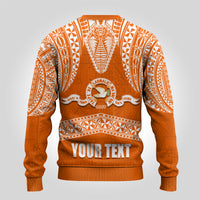 Tonga Tailulu College Ugly Christmas Sweater Traditional Ngatu and Polynesian Pattern LT03 - Polynesian Pride