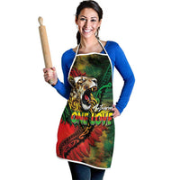 Aotearoa One Love Apron Reggae Lion with Kakahu Huruhuru LT03 - Polynesian Pride