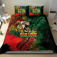 Aotearoa One Love Bedding Set Reggae Lion with Kakahu Huruhuru LT03 - Polynesian Pride