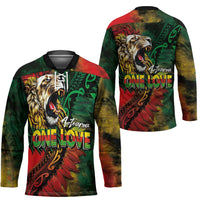 Aotearoa One Love Hockey Jersey Reggae Lion with Kakahu Huruhuru LT03 - Polynesian Pride