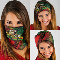 Aotearoa One Love Neck Gaiter Reggae Lion with Kakahu Huruhuru LT03 - Polynesian Pride