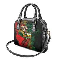 Aotearoa One Love Shoulder Handbag Reggae Lion with Kakahu Huruhuru LT03 - Polynesian Pride