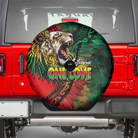 Aotearoa One Love Spare Tire Cover Reggae Lion with Kakahu Huruhuru LT03 - Polynesian Pride
