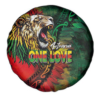 Aotearoa One Love Spare Tire Cover Reggae Lion with Kakahu Huruhuru LT03 - Polynesian Pride