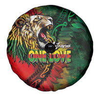 Aotearoa One Love Spare Tire Cover Reggae Lion with Kakahu Huruhuru LT03 - Polynesian Pride