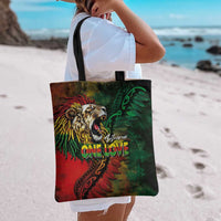 Aotearoa One Love Tote Bag Reggae Lion with Kakahu Huruhuru LT03 - Polynesian Pride