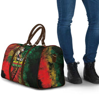 Aotearoa One Love Travel Bag Reggae Lion with Kakahu Huruhuru LT03 - Polynesian Pride