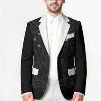 Custom Aotearoa Rugby Blazer Fern Blacks-Traditional Maori Motifs Design LT03 - Polynesian Pride