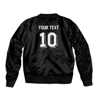 Custom Aotearoa Rugby Bomber Jacket Fern Blacks-Traditional Maori Motifs Design LT03 - Polynesian Pride
