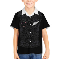 Custom Aotearoa Rugby Hawaiian Shirt Fern Blacks-Traditional Maori Motifs Design LT03 - Polynesian Pride